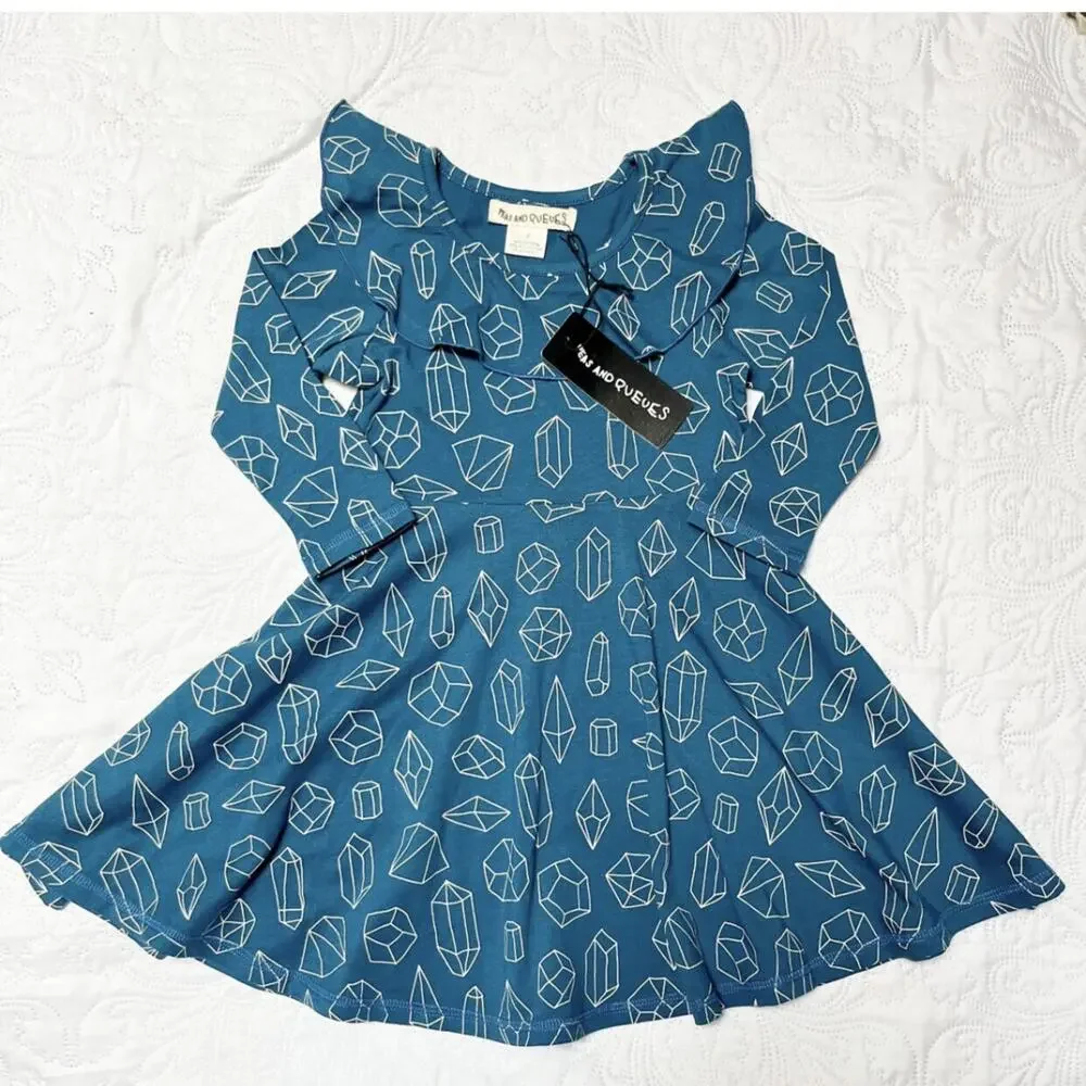 NWT Peas And Queues Geometric Crystal Dress Size 2